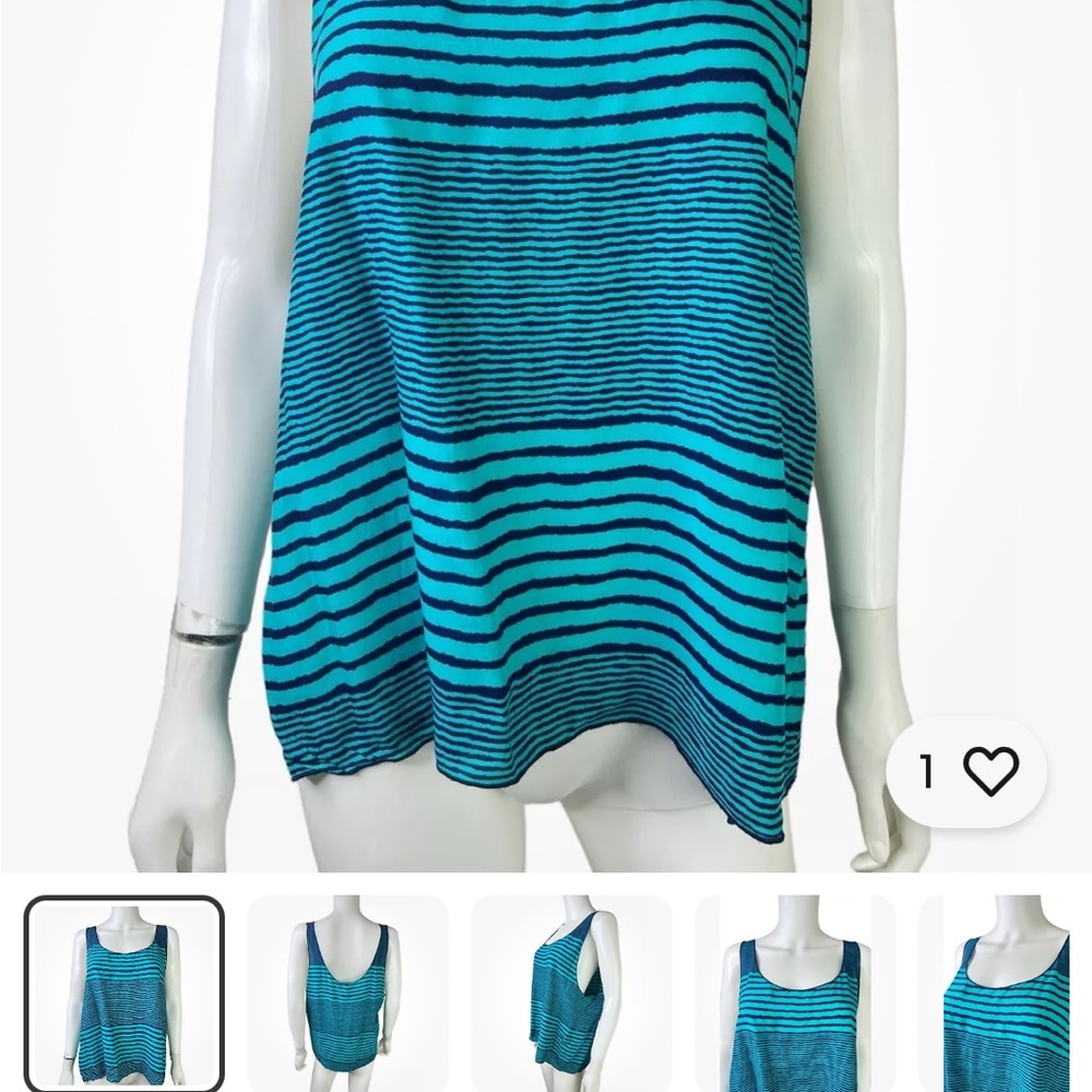 Blue Striped Women's Top